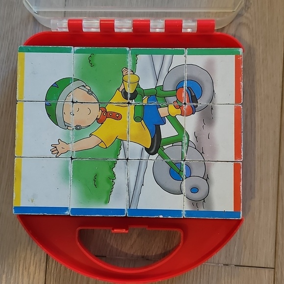 Vintage Caillou Wooden Puzzle Cubes Game - Picture 5 of 5